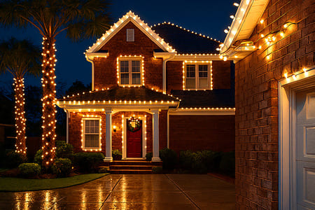 Holiday lighting installation